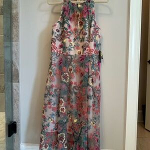 Adrianna Papell Multicolor Floral Maxi Dress